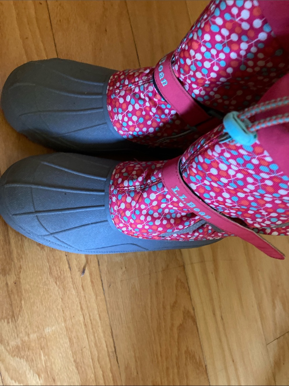 L.L. Bean Kids snow boots big girl size 6 - Picture 2 of 7